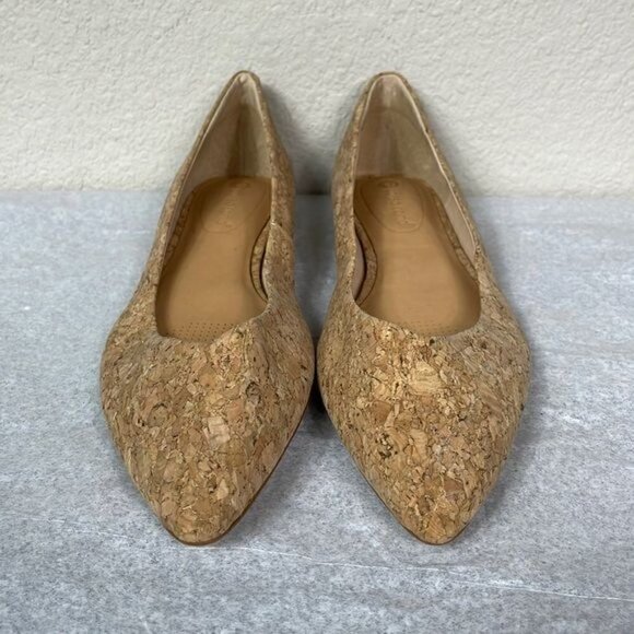 New Corso Como Jullia Natural Tan Cork Ballet Flat Balletcore Sz 11 - Picture 3 of 13